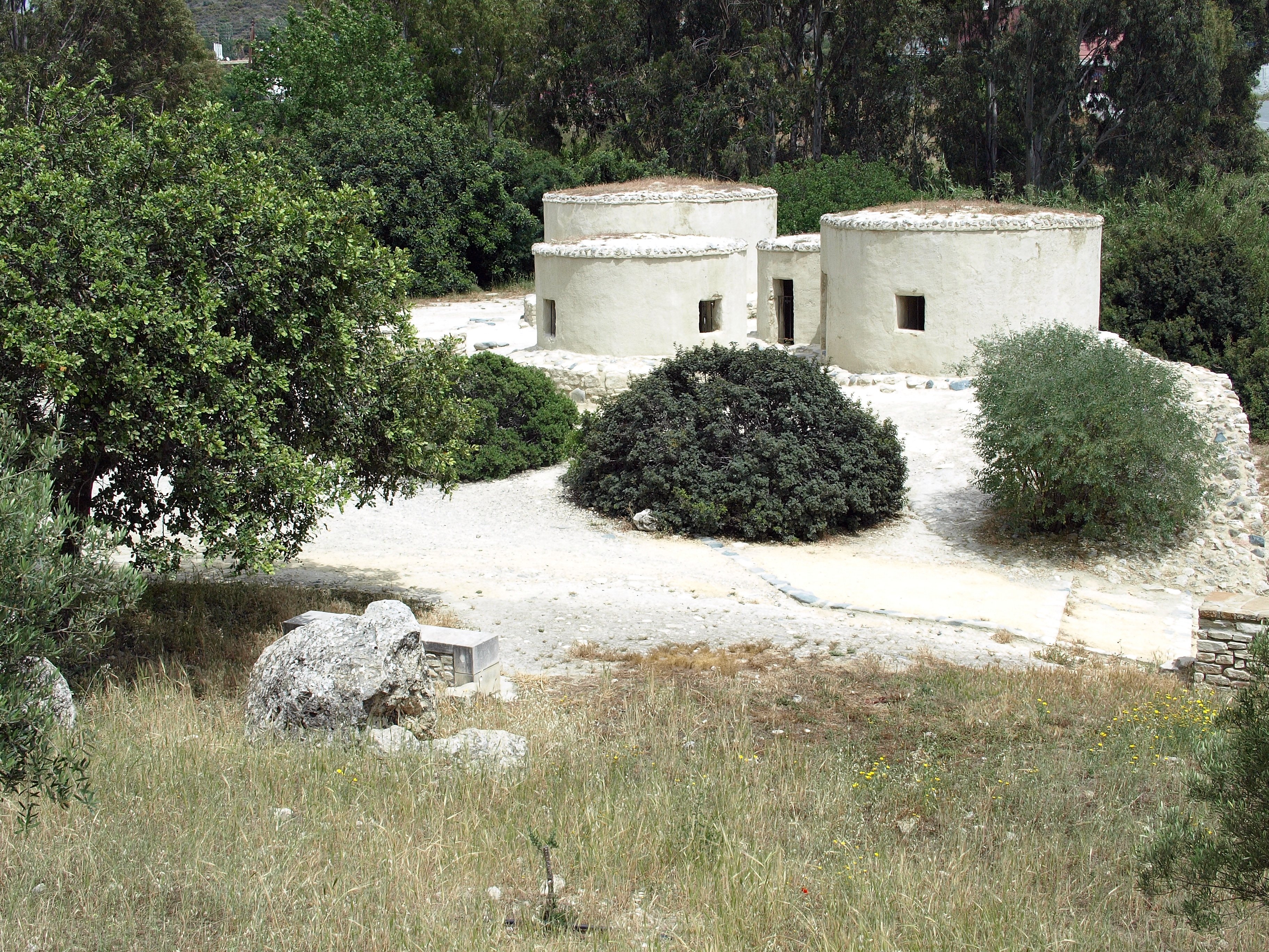 Choirokoitia is a Neolithic settlement in Cyprus and a UNESCO World Heritage Site, notable for its circular stone dwellings and early farming culture.